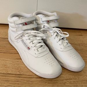 Reebok Women’s Size 10 Freestyle White High Top